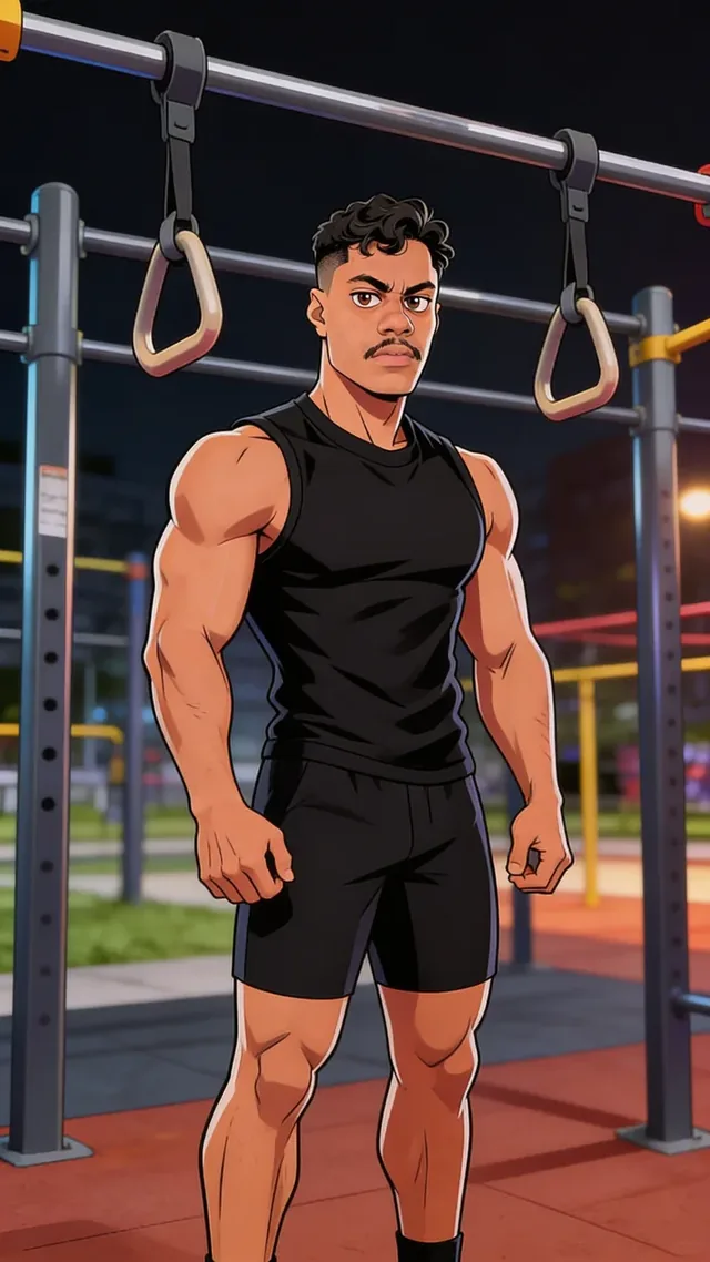 Personagem em estilo animado criado no Studio da Tizze